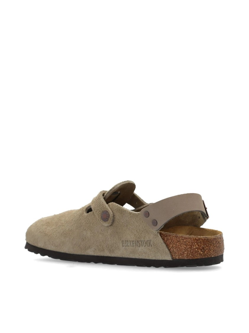 Birkenstock Closed-Toe Sandals With Adjustable Strap And Cork Footbed