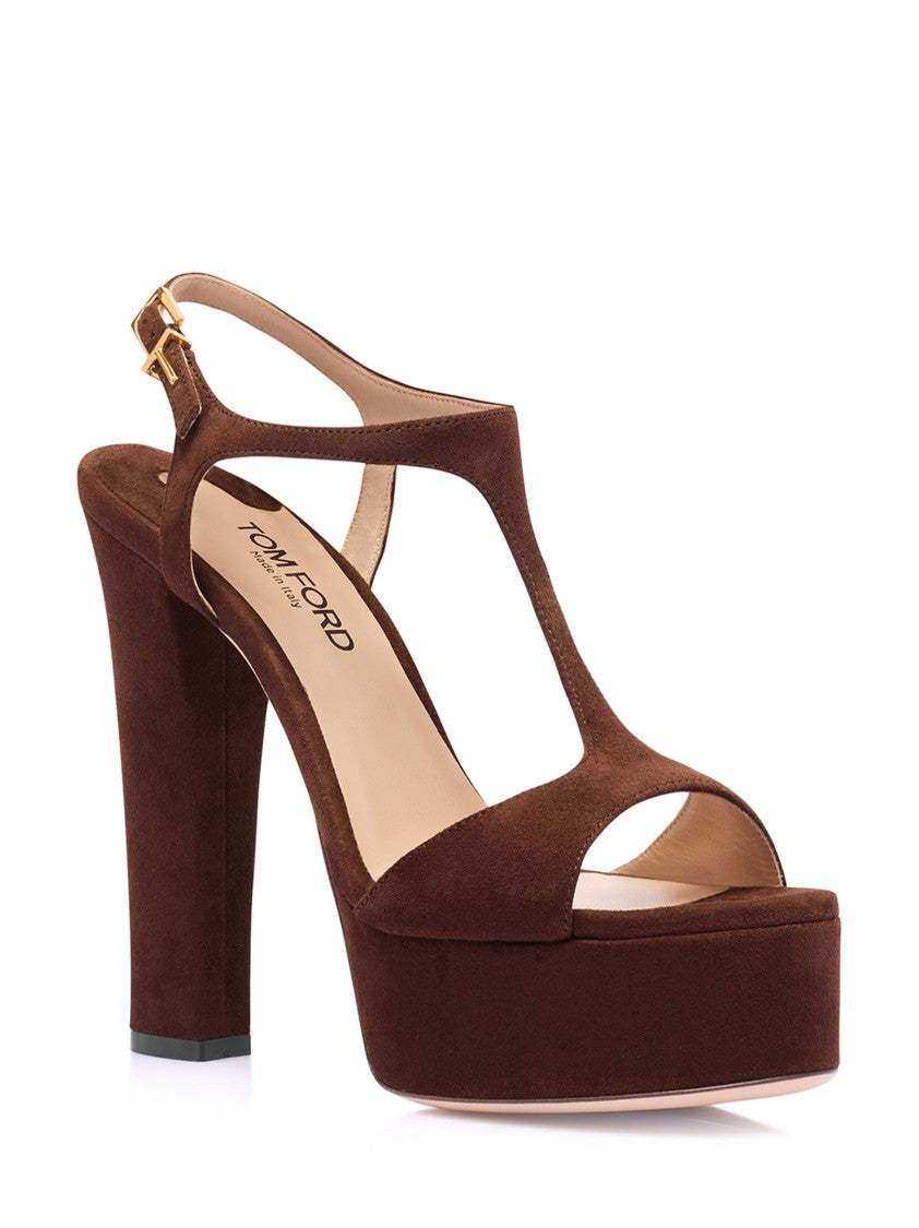 Tom Ford Brown Platform Sandals