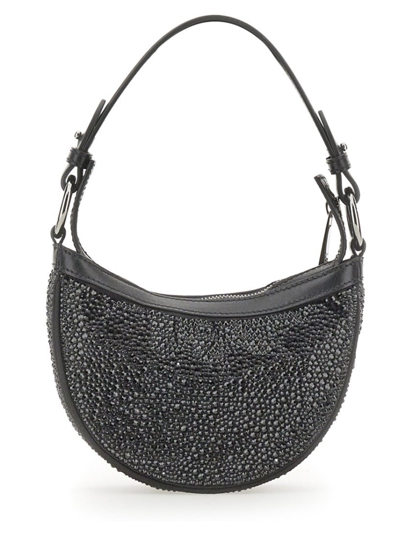 Versace Mini Hobo Bag With Crystals
