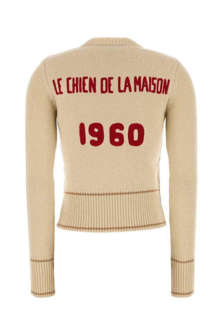 Valentino Garavani Beige Wool Sweater