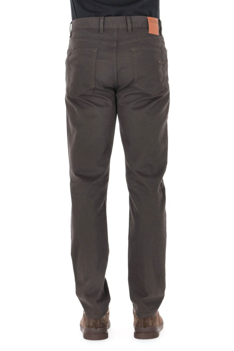 Zegna City Model Warm Cotton 5-Pocket Trousers