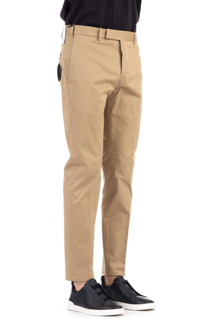 Pt Torino Comfort Fit Ten Cotton Trousers