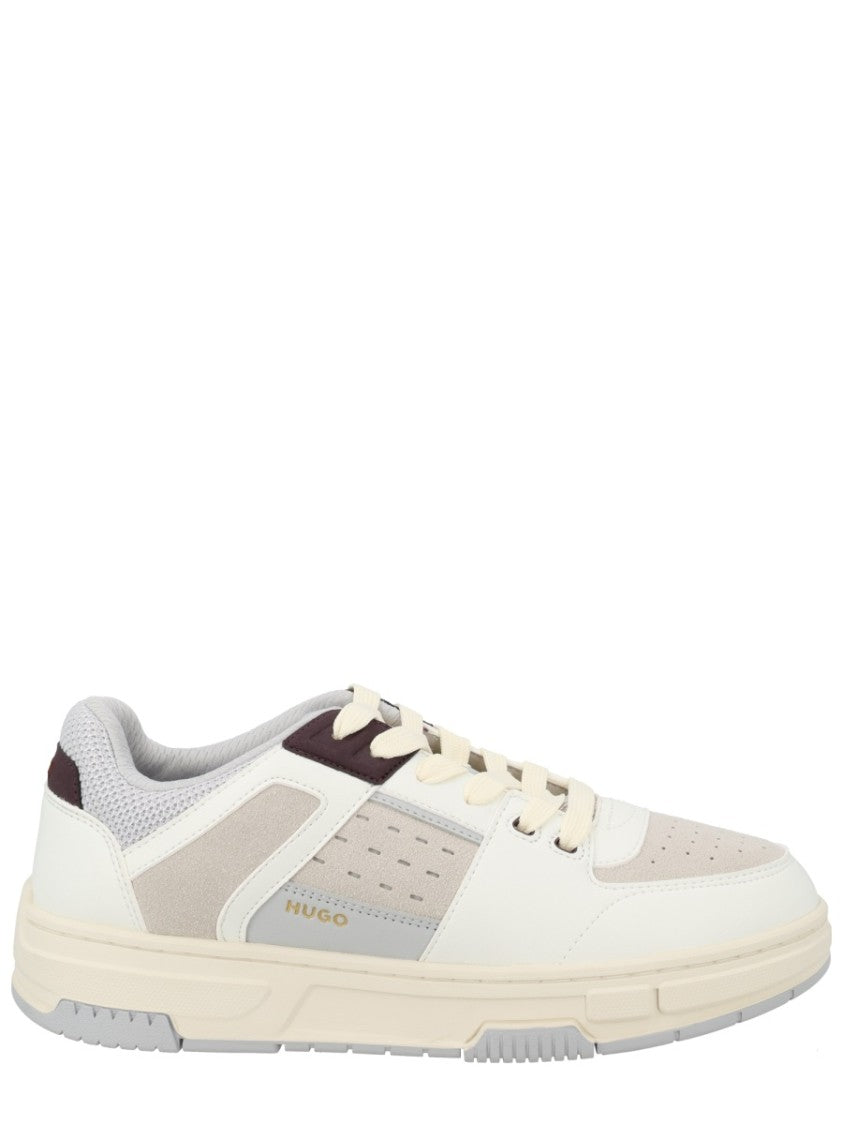 Hugo Yarrow Premium Polyester Cream Sneakers
