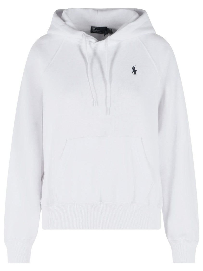 Polo Ralph Lauren White Cotton Blend Sweatshirt