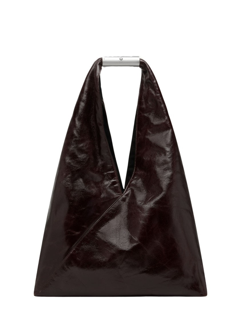 Mm6 By Maison Margiela Brown Triangular Top Handle Shoulder Bag