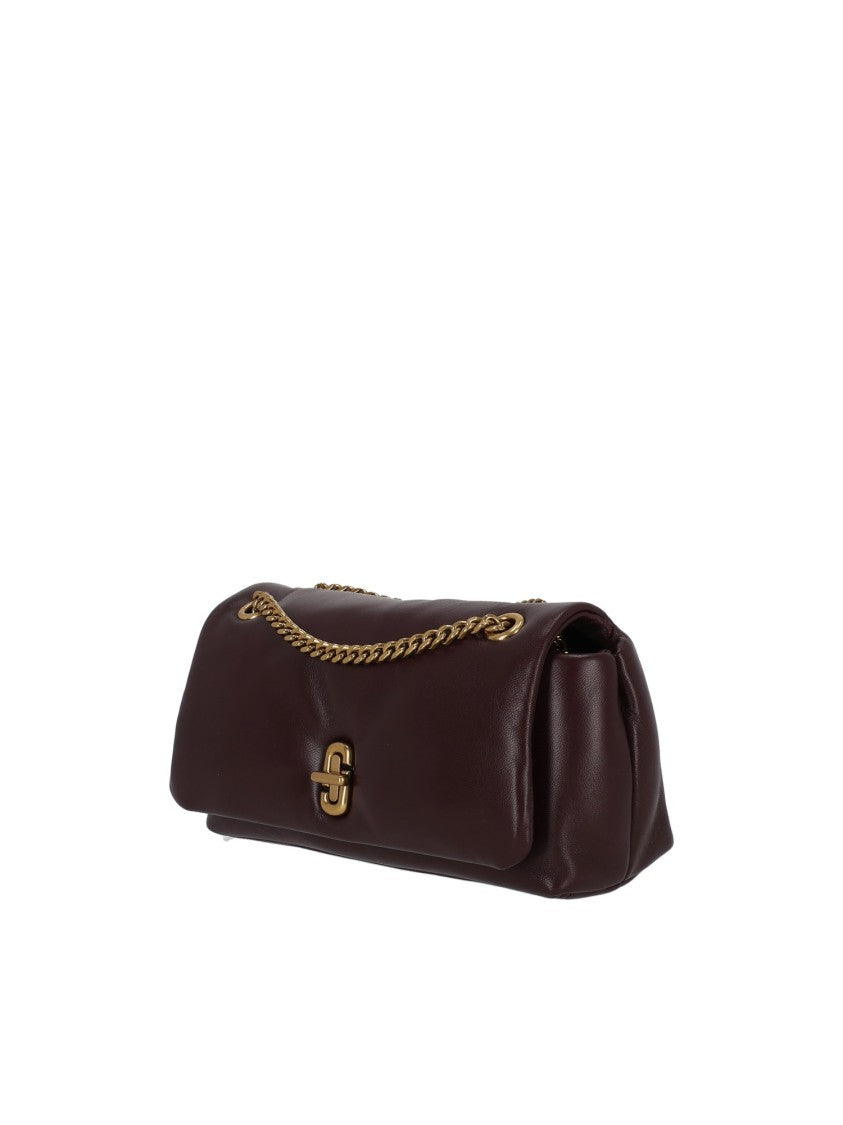 Marc Jacobs Burgundy The Chain Mini Leather Bag