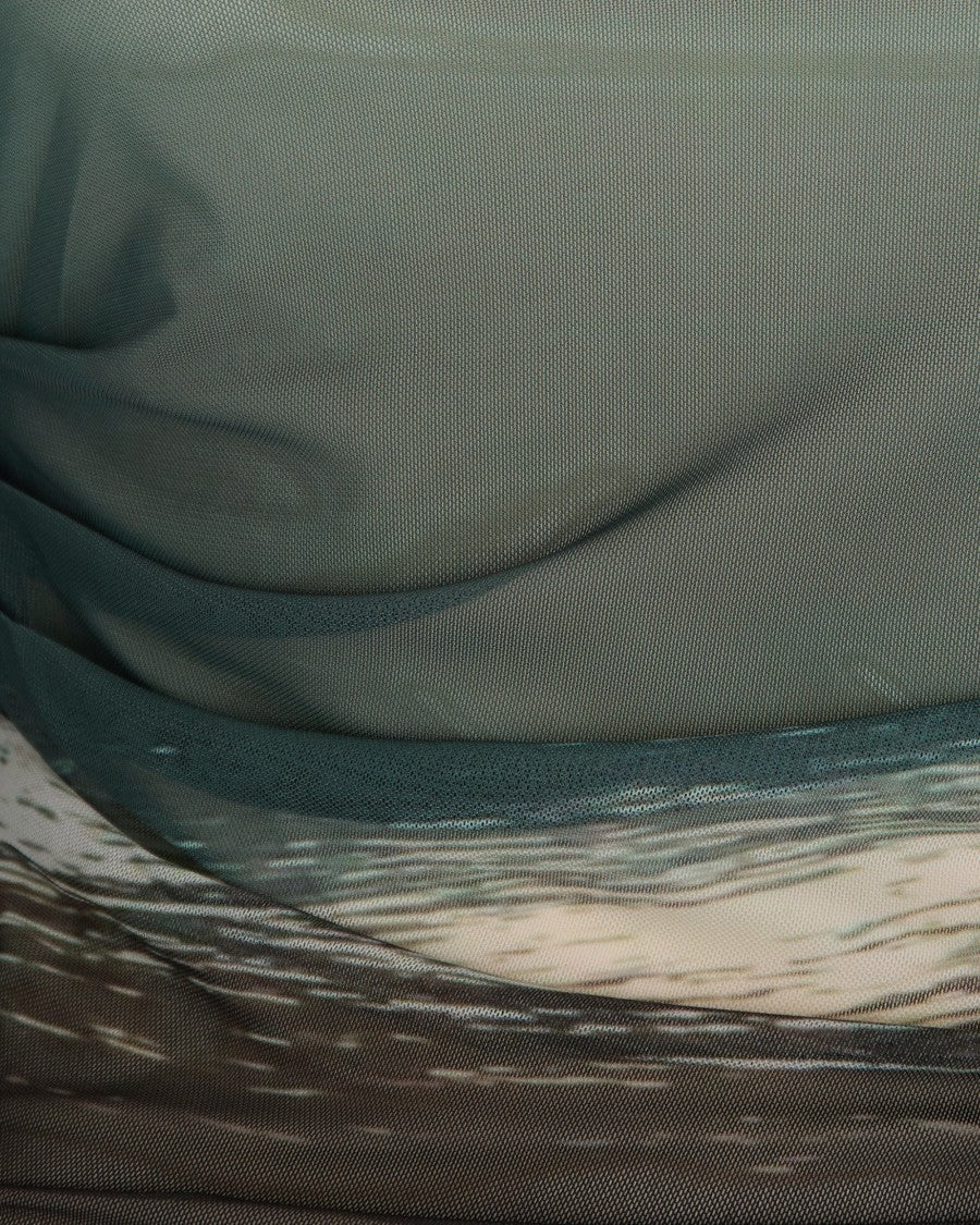 Patrizia Pepe Multicolor Stretch Tulle Degradé Sweater