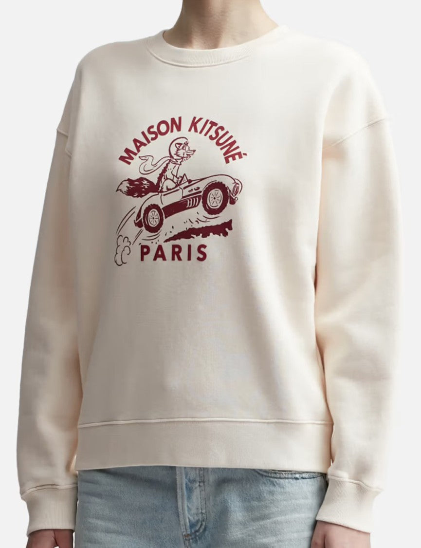 Maison Kitsuné Relaxed-Fit Long-Sleeved Graphic Sweatshirt