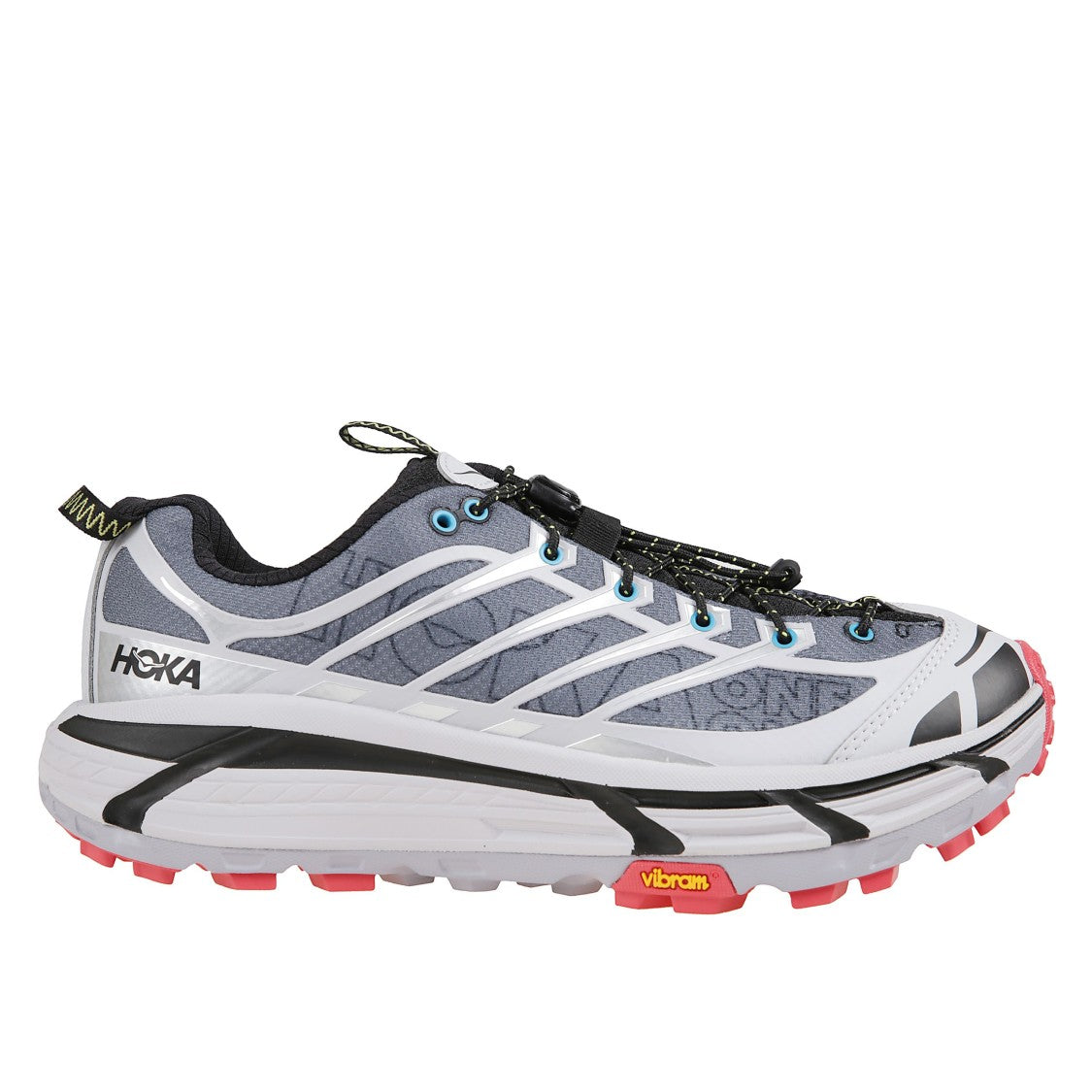 Hoka Mesh Trail Shoes With Quick-Lace System