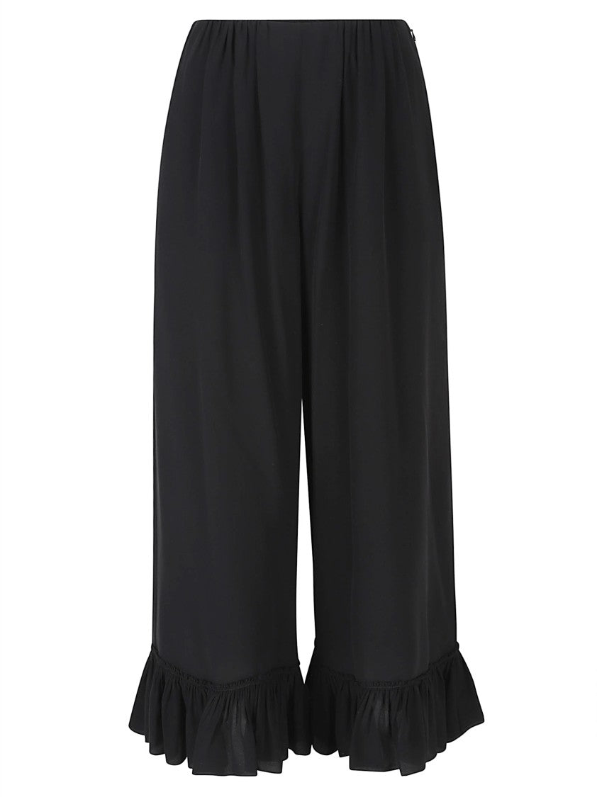Chloé Black Silk Crêpe De Chine Shorts