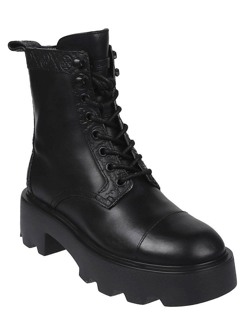 Tory Burch T Monogram Lace-Up Ankle Boots