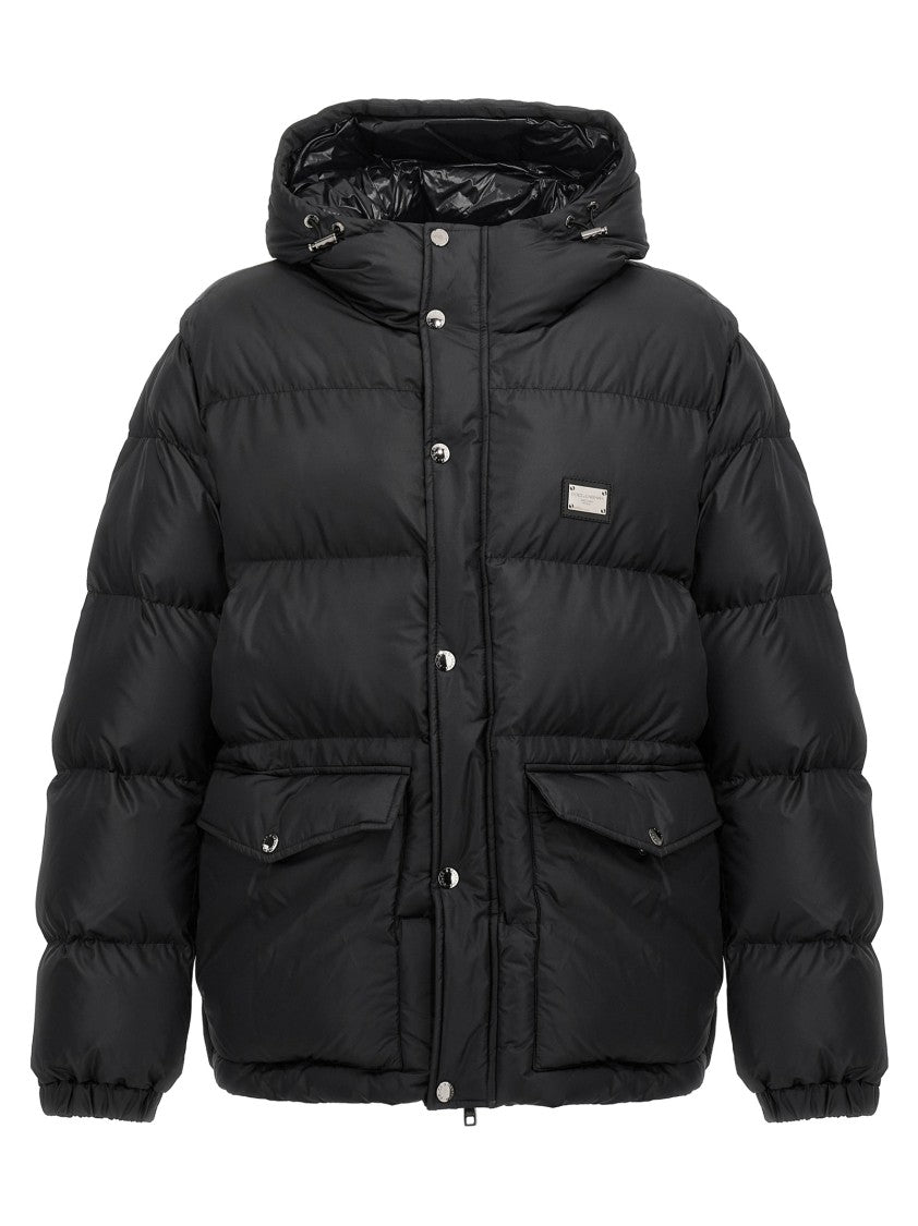 Dolce & Gabbana Logo Plate Down Jacket