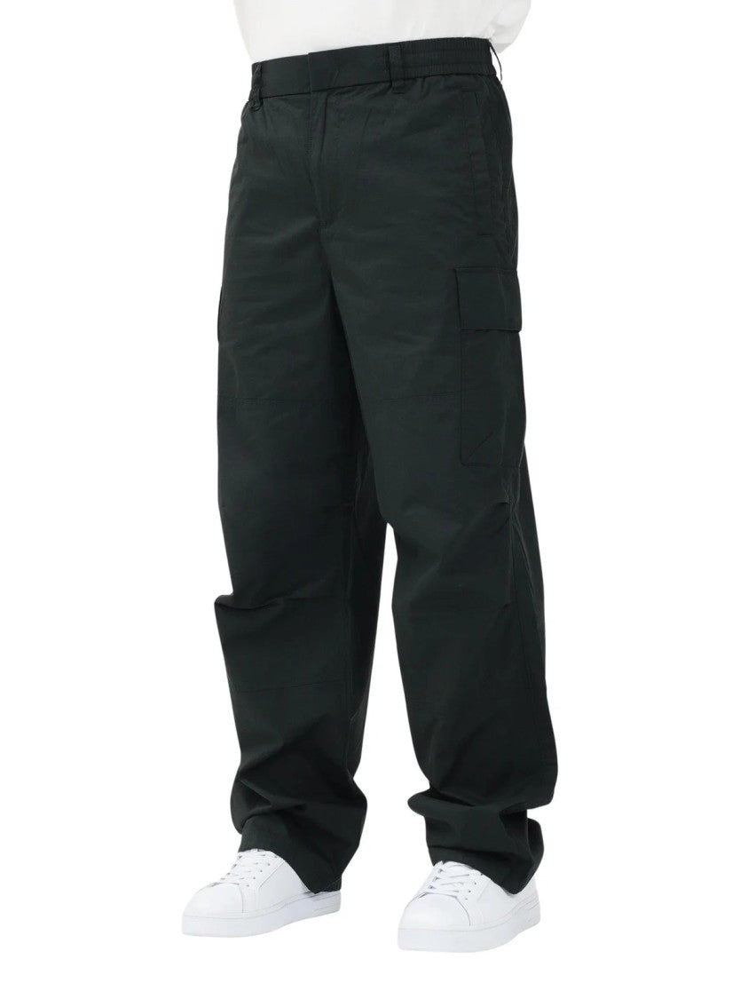 Armani Exchange Green Cargo Pocket Cotton Pants