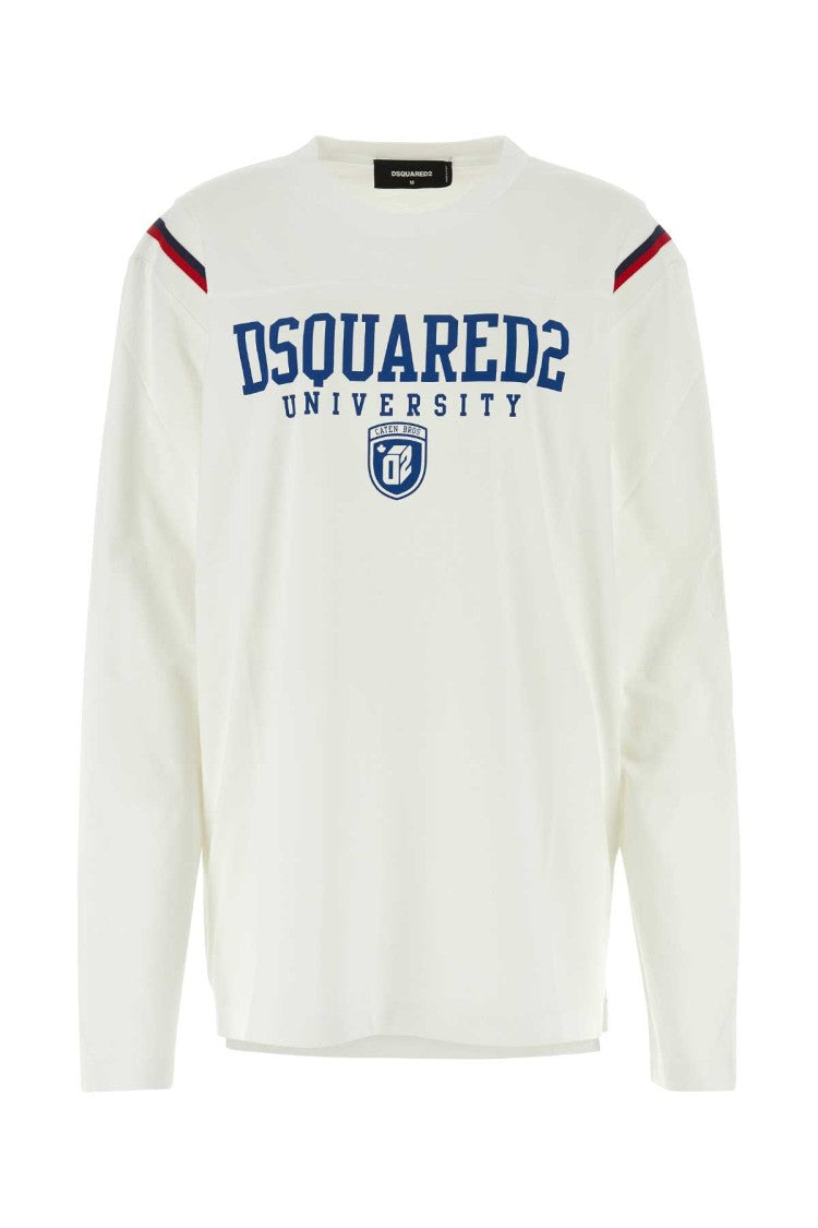 Dsquared2 White Cotton T-Shirt