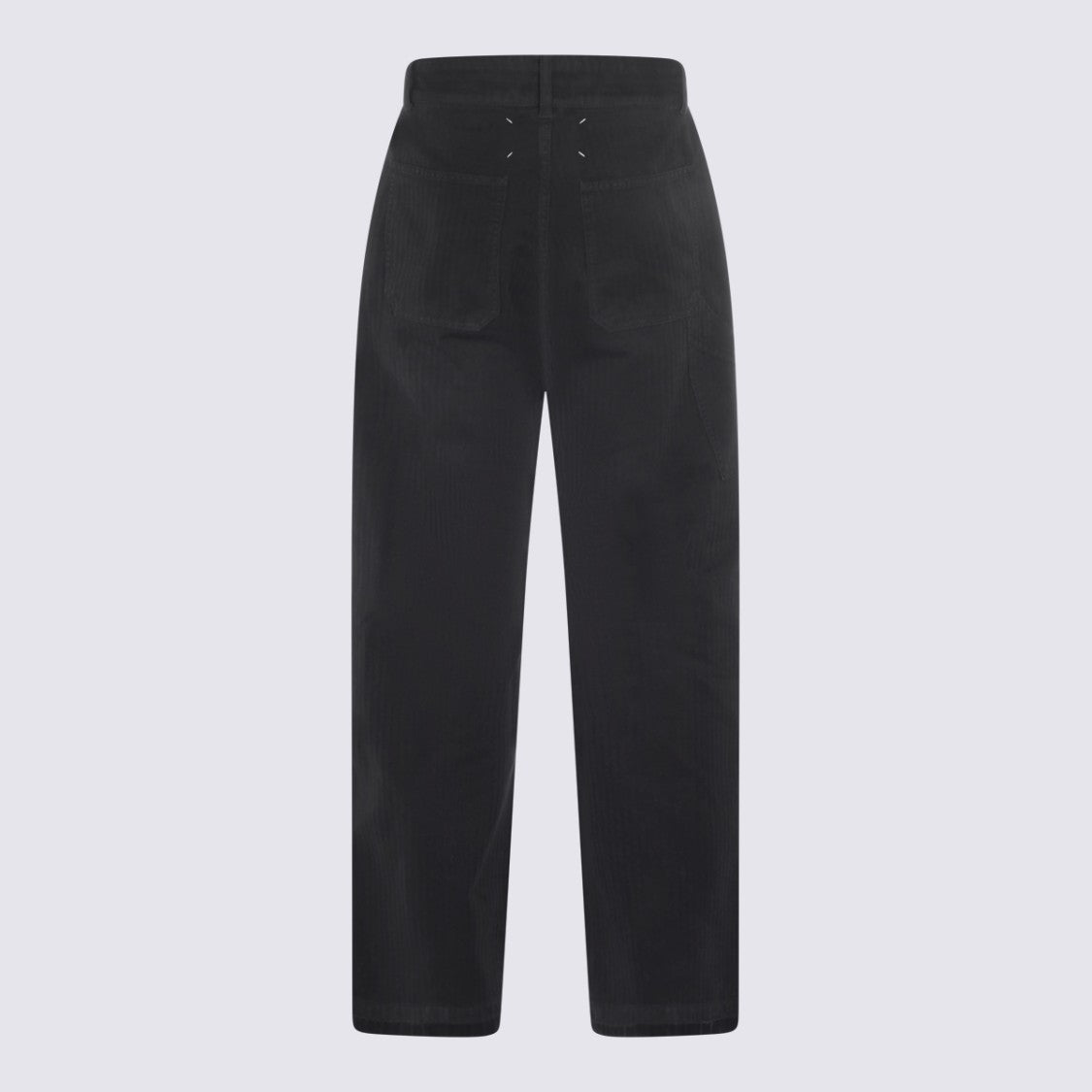 Maison Margiela Straight-Leg Trousers With High Waist And Textured Fabric