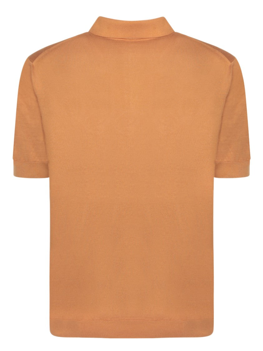 Dell'oglio Brown Polo With Classic Collar