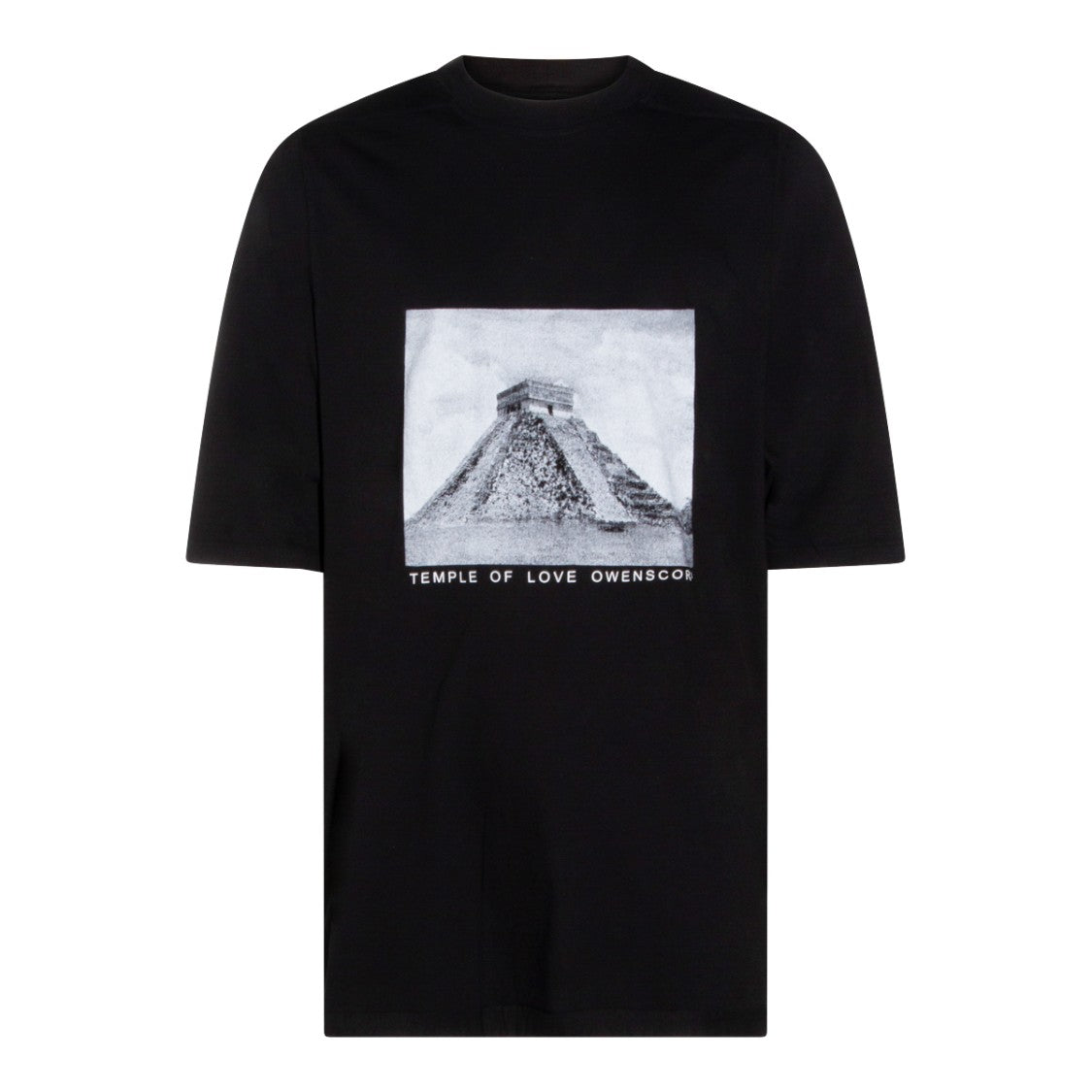 Drkshdw By Rick Owens Jumbo Black Cotton T-Shirt