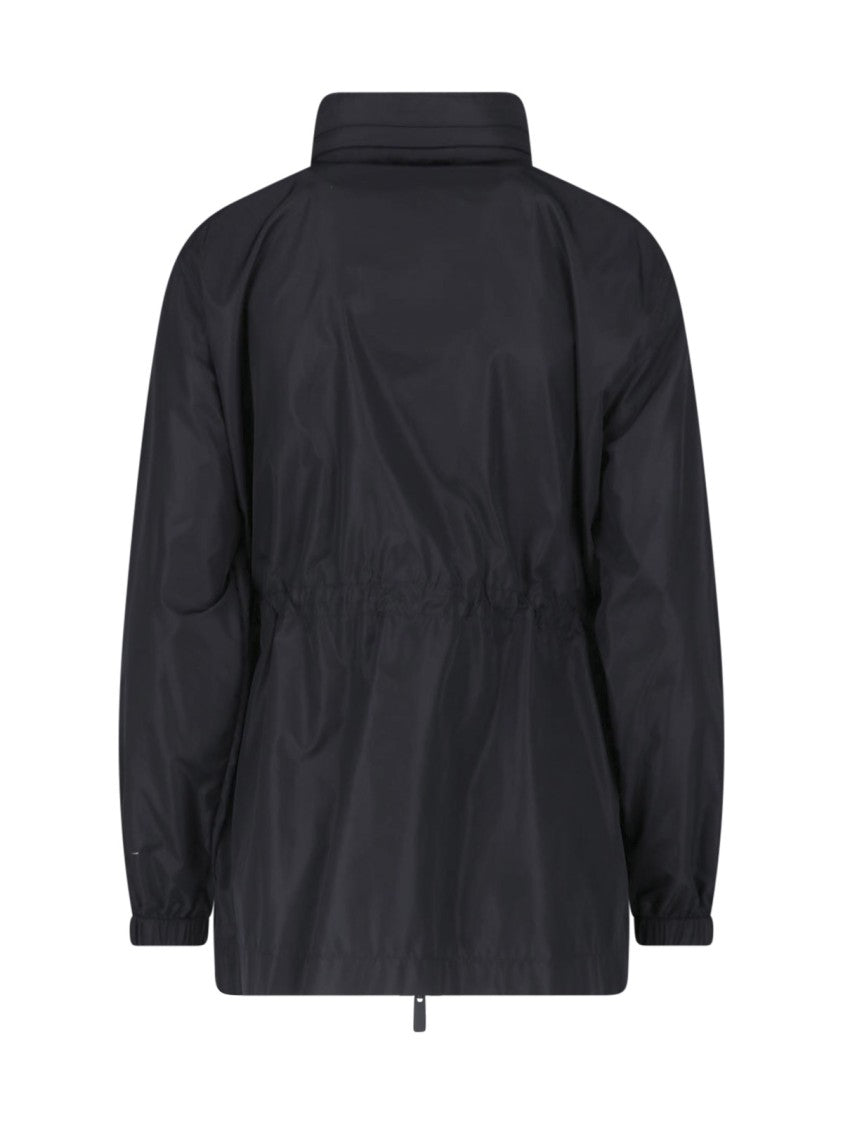 Burberry Black Blackpool Check Detail Parka