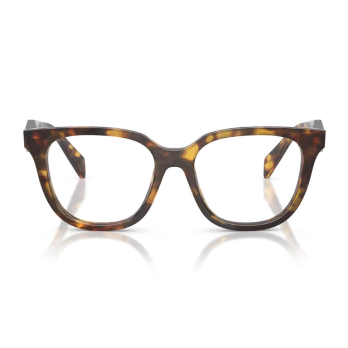 Prada Havana Pr C11v 3D Textured Butterfly Eyeglasses