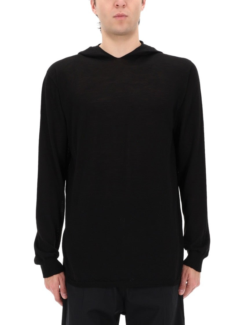 Rick Owens Neutrals Lightweight Ribbed Cuffs New Wool Shirt