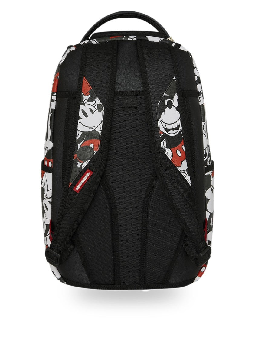 Sprayground Black And White Disney Mickey Crammed Backpack