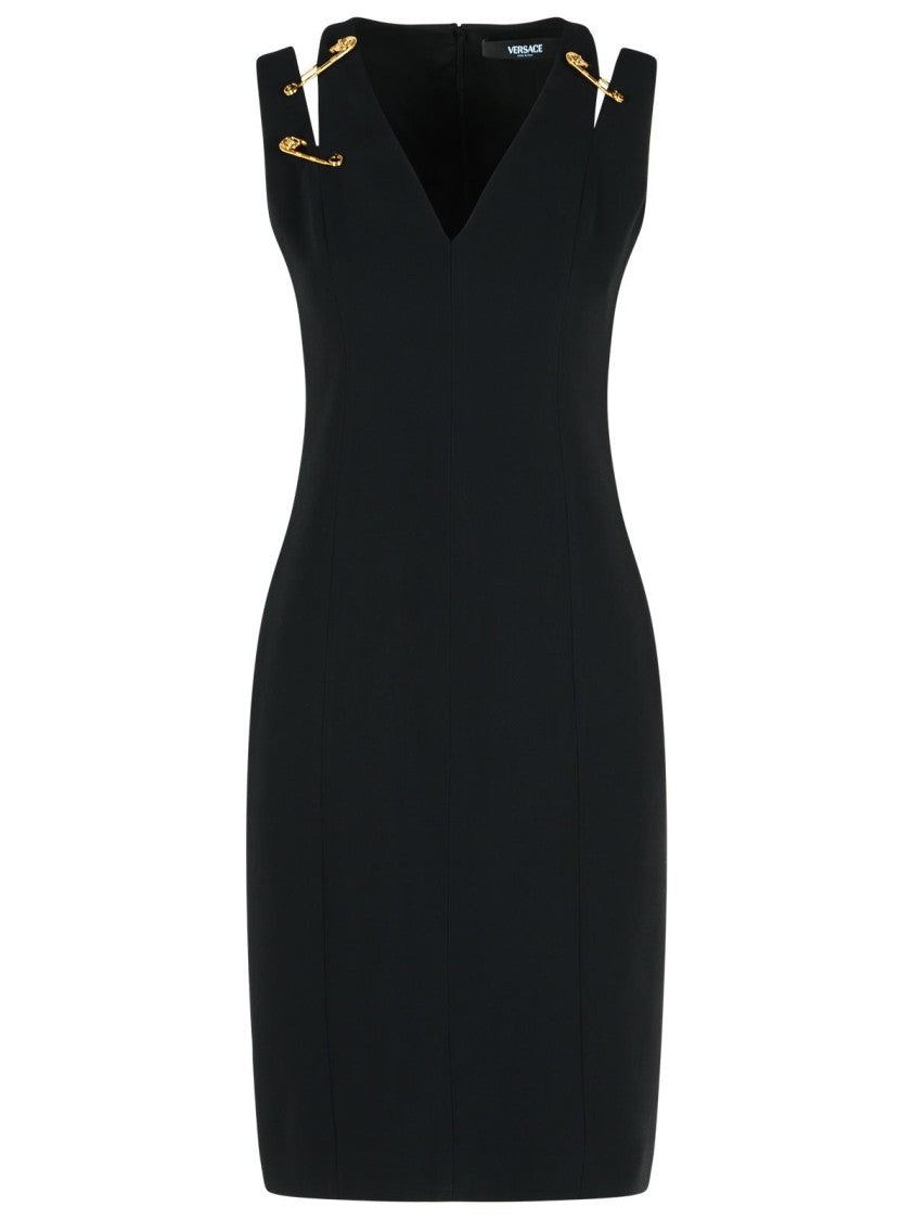 Versace Black Viscose Blend Dress