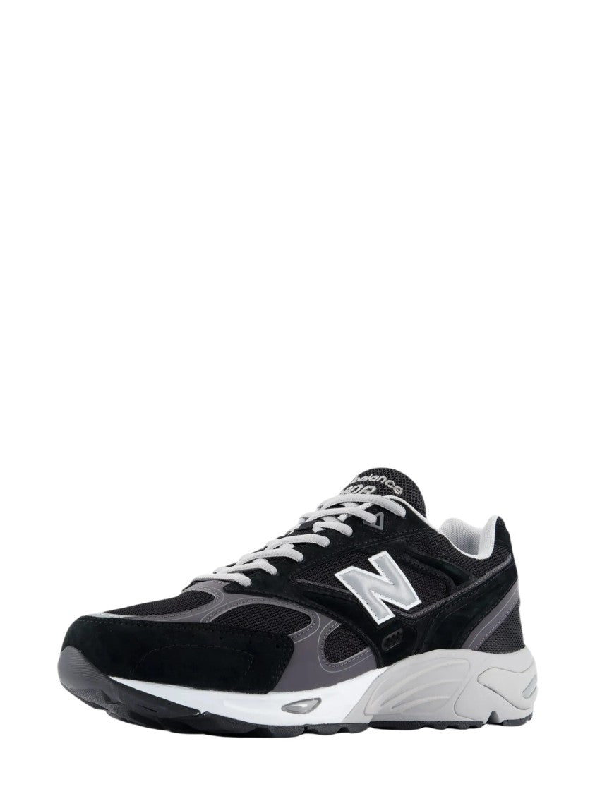 New Balance Black 880R Leather Mesh-Blend Sneakers