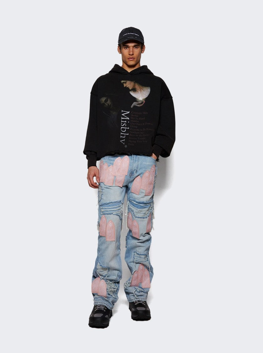Who Decides War Easter Pink Denim Jeans - Sky And Rose