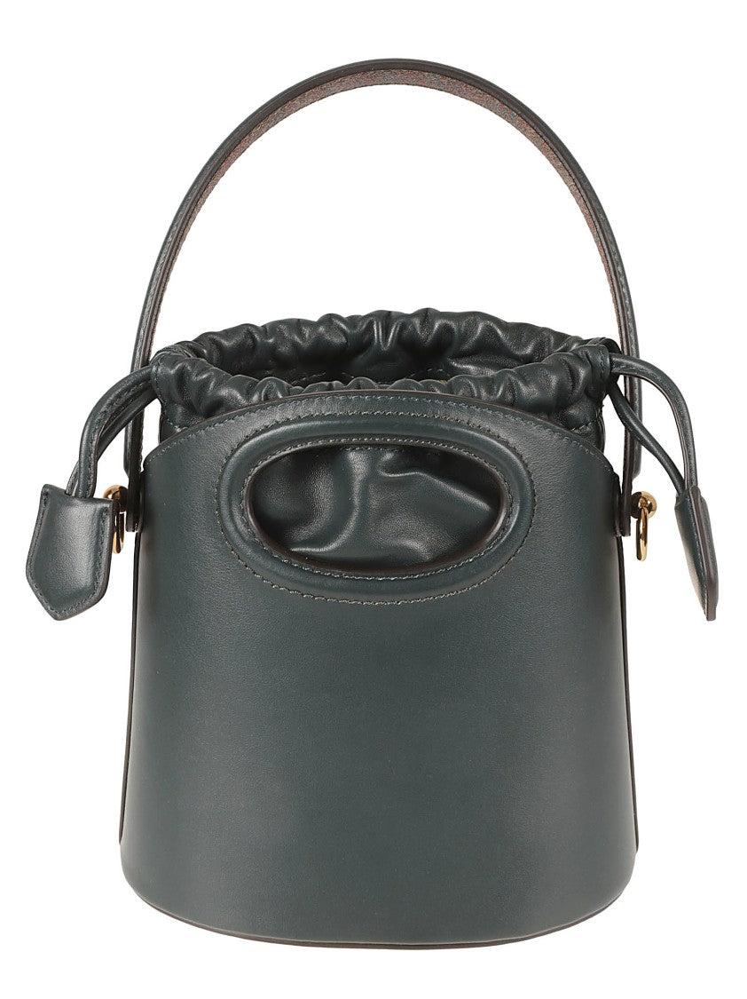 Etro Structured Blue Bag With Unique Cutout Design