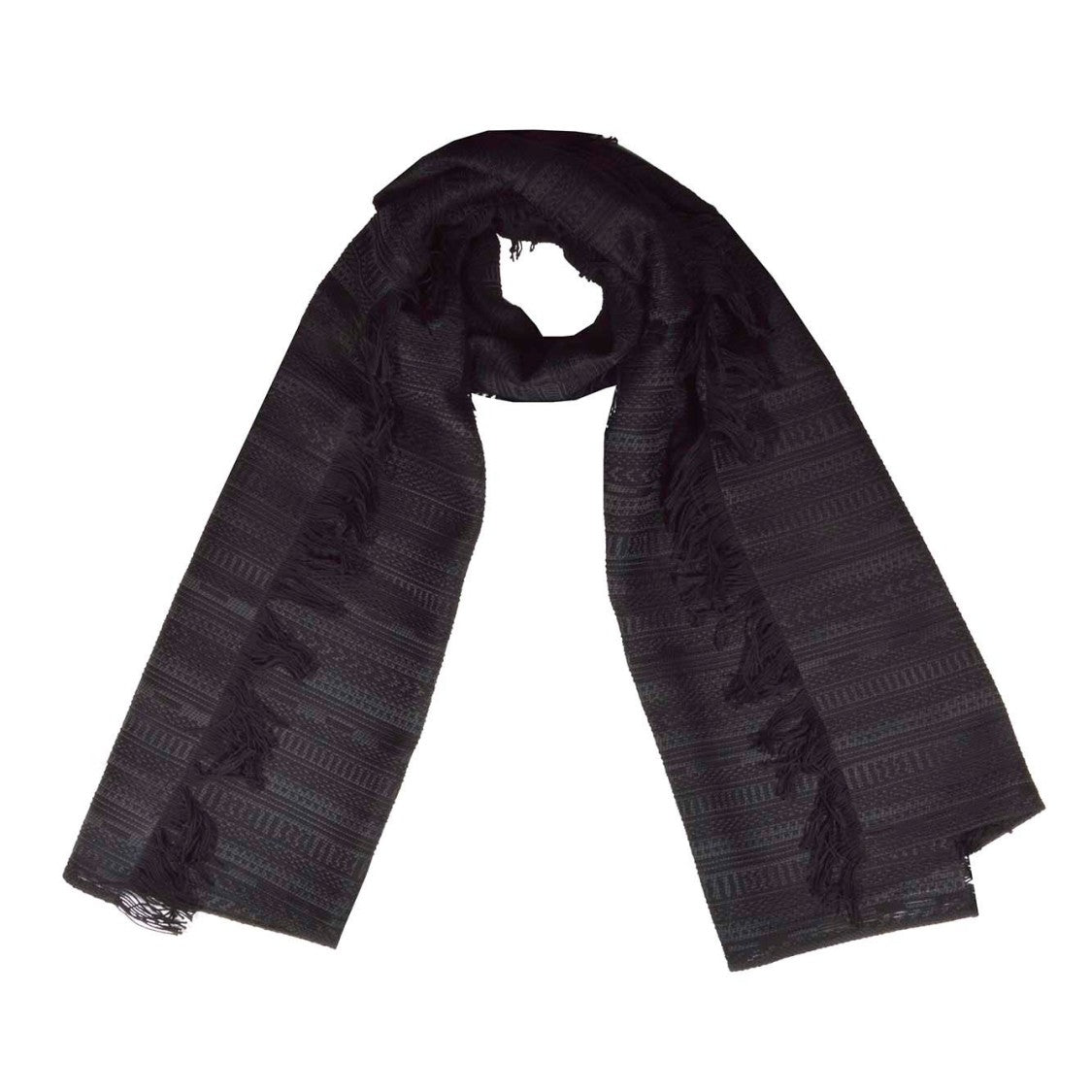 Max Mara Fiesole Stole In Brown Cotton And Silk