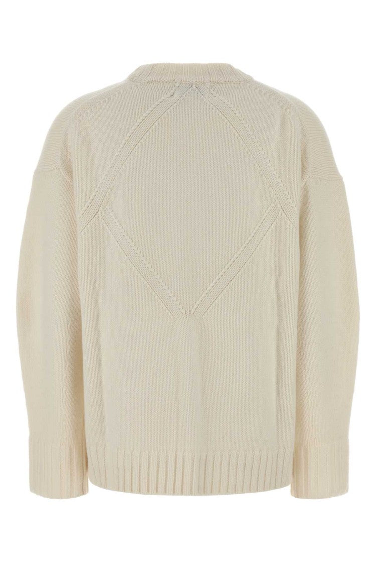 Loulou Studio Ivory Cashmere Tino Oversize Sweater