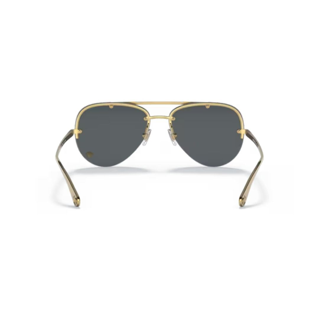 Versace Gold Metal Aviator Sunglasses