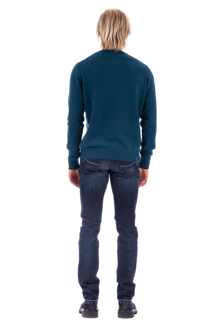 Ballantyne Argyle Cashmere Crewneck Sweater
