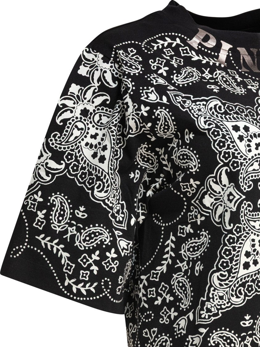 Pinko Boxy Silhouette Cotton T-Shirt