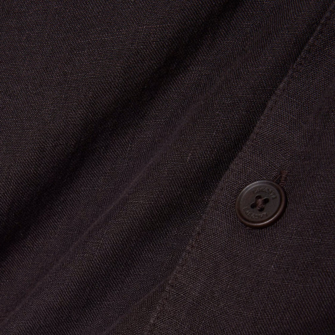 Lacoste Short-Sleeved Button-Up Shirt With Classic Collar