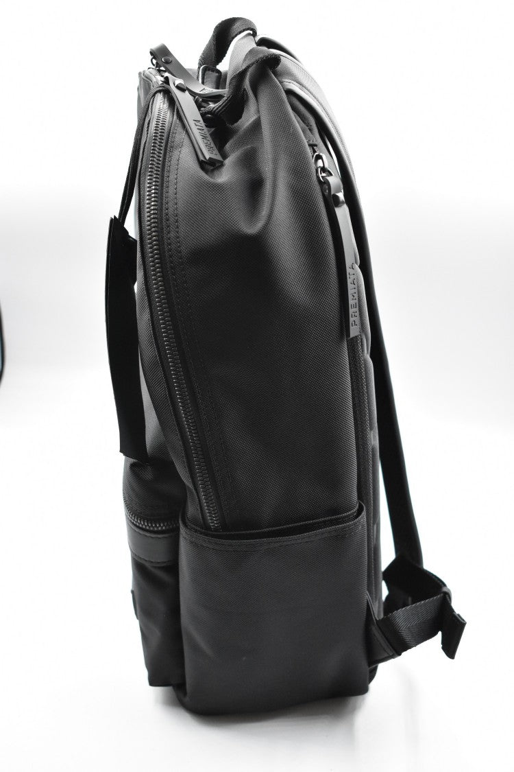 Premiata Streamlined Black Handbag With Adjustable Straps