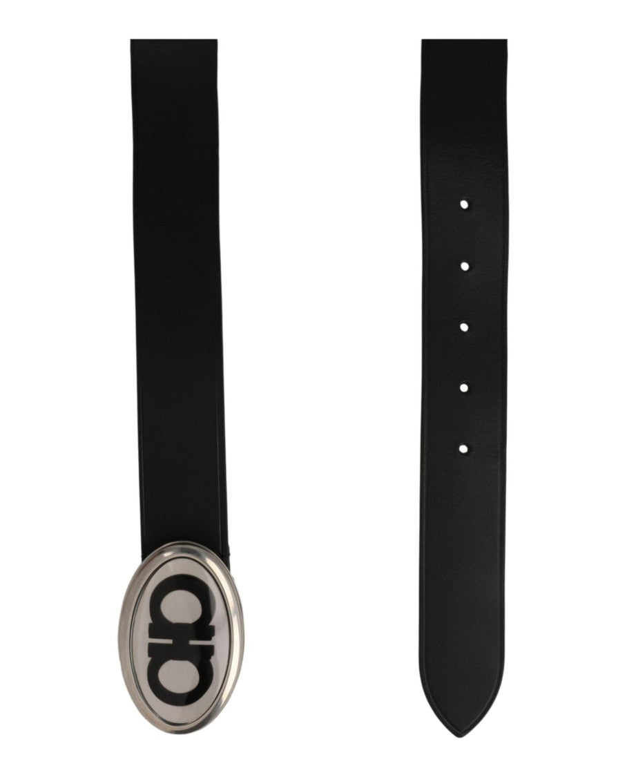 Ferragamo Gancini Buckle Leather Belt