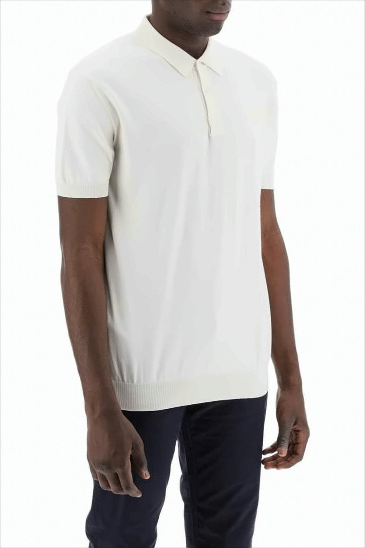 Baracuta Classic Short-Sleeved Polo Shirt With Minimalist Design