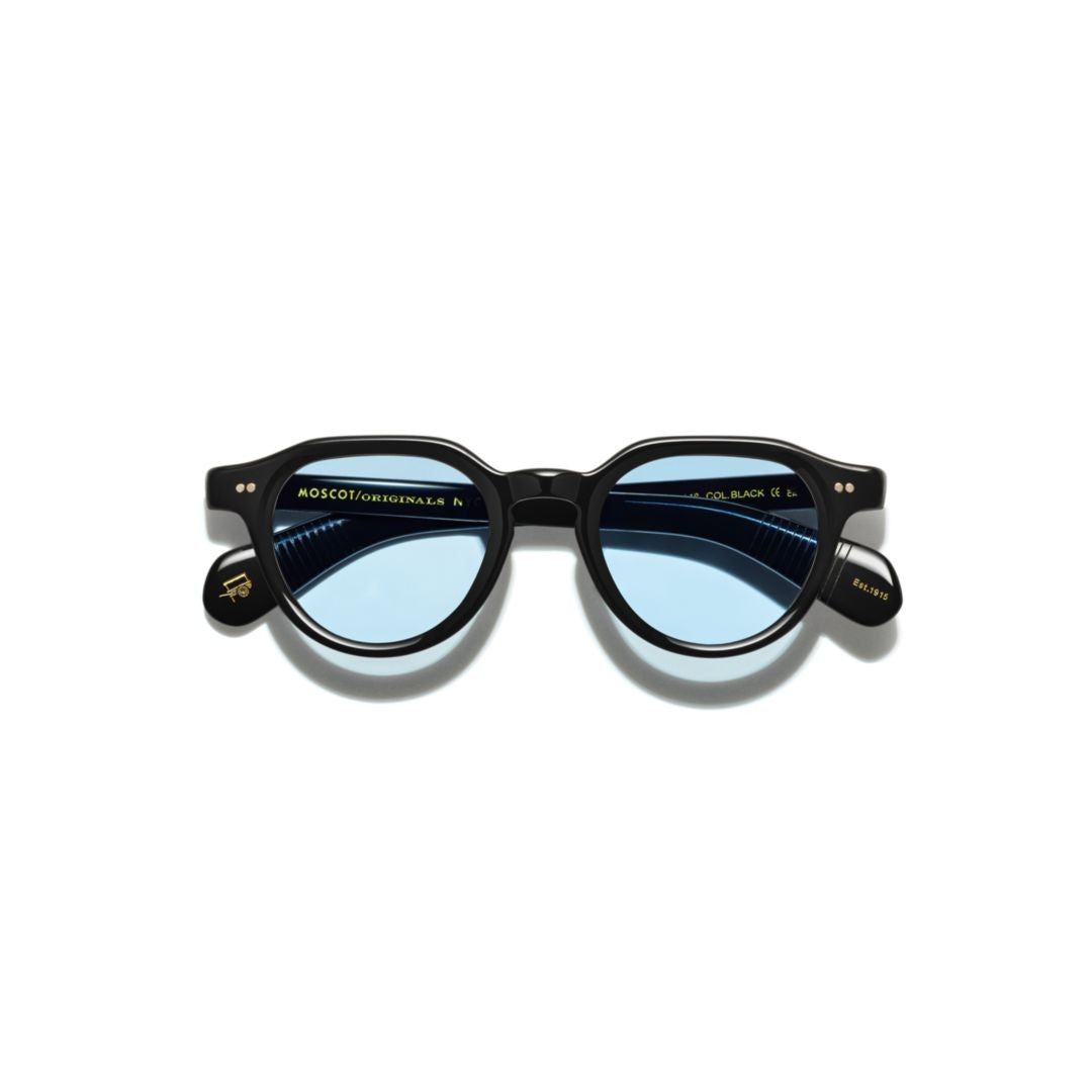 Moscot Glossy Black Or-Bai-S Round Sunglasses