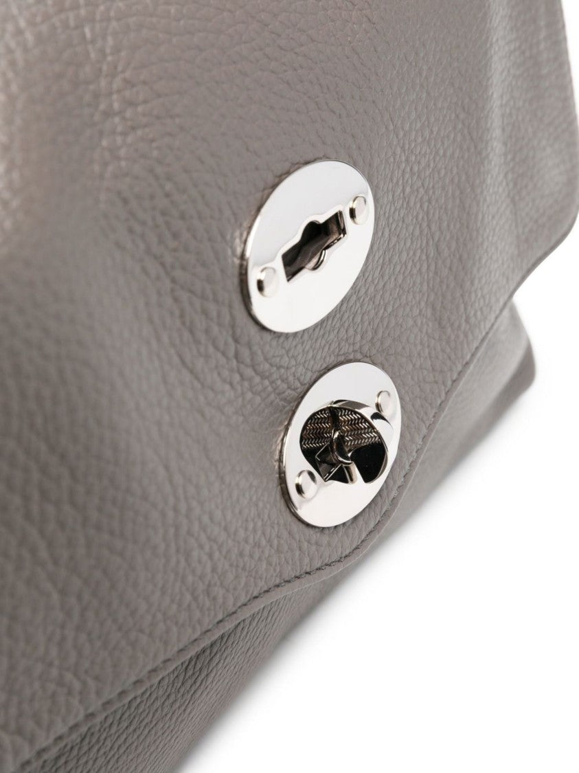 Zanellato Grey Textured Leather Handbag