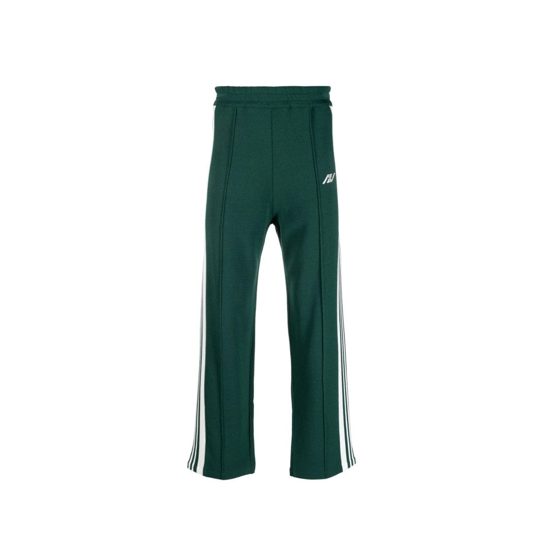 Autry Deep Green Track Trousers With Contrast Stripes