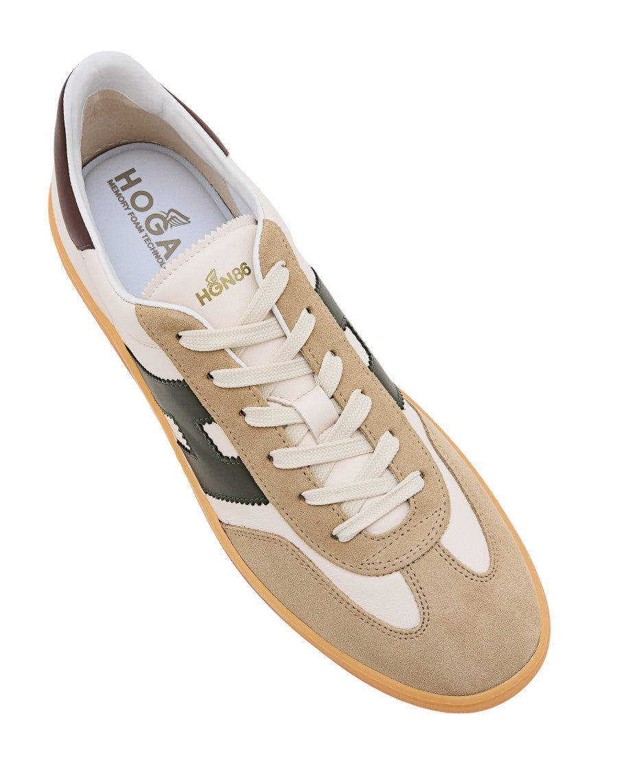 Hogan Lace-Up Sneakers With Suede