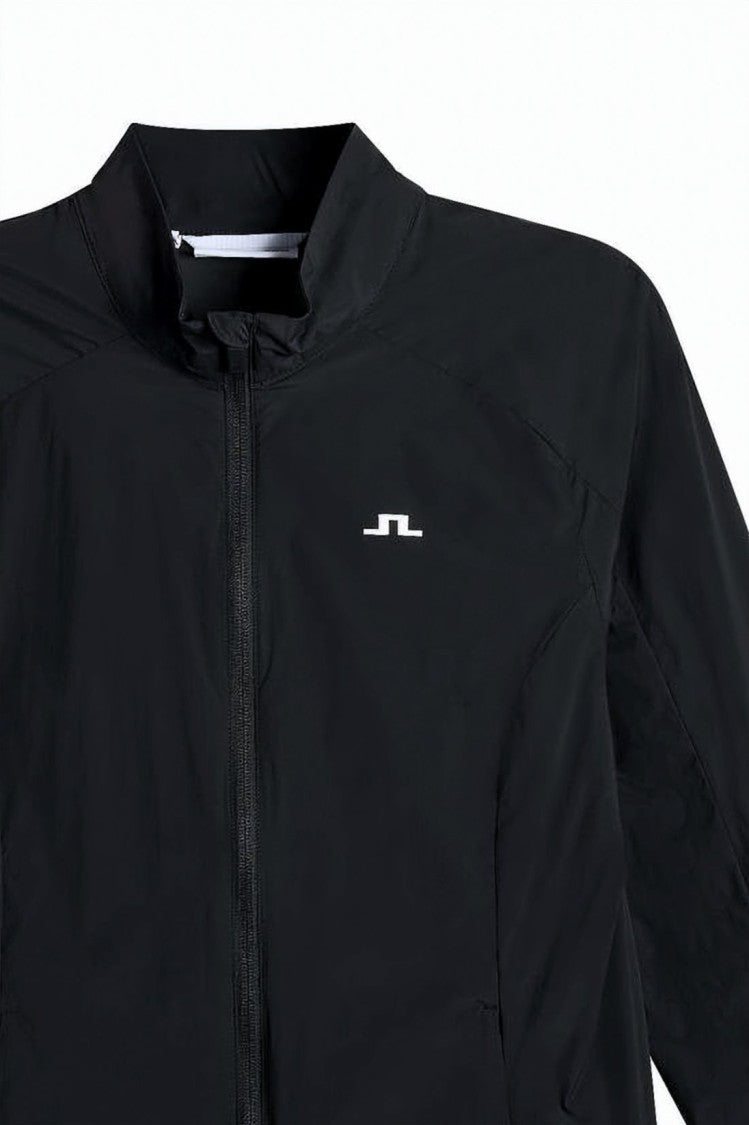J Lindeberg Sleek Minimalist Jacket With Front Zipper Closure