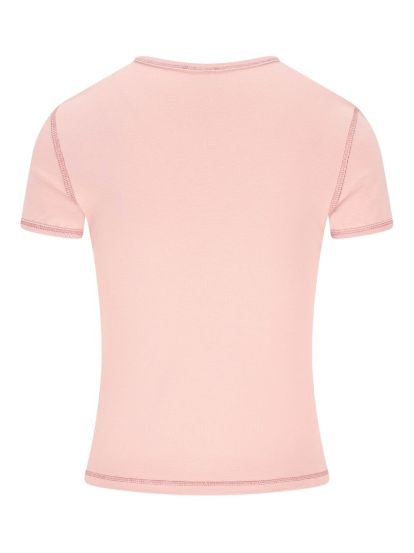 Diesel Fitted Short-Sleeve T-Shirt In Soft Pink