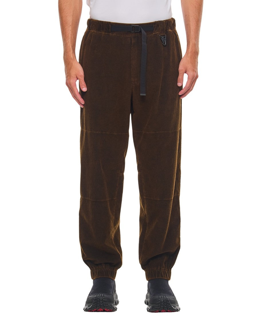 Moncler Grenoble Brown Ribbed Trousers