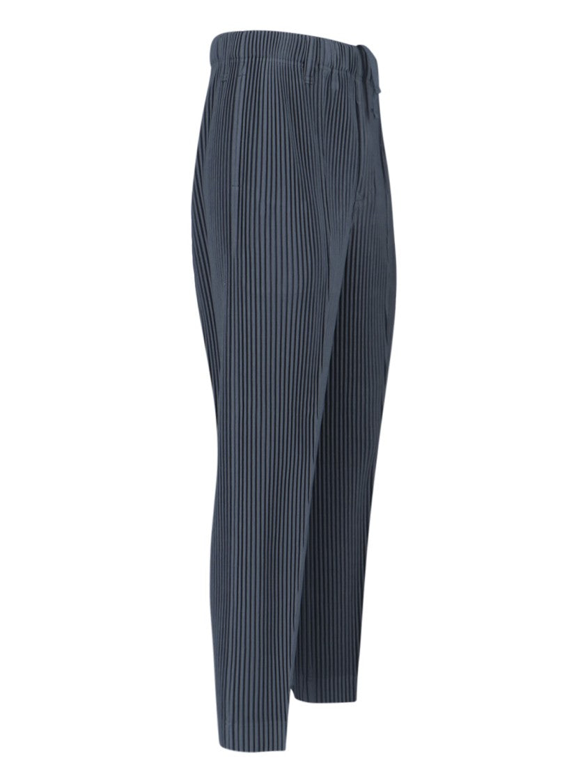 Homme Plissé Issey Miyake "Compleat Trousers" Pleated Pants – Blue