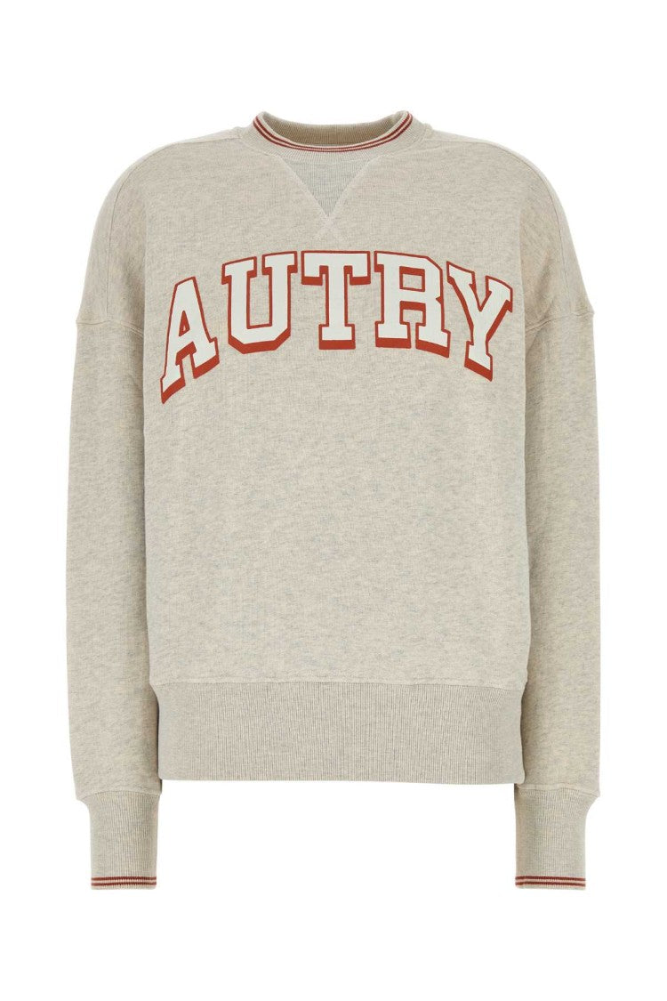 Autry Melange Light Grey Cotton Main Wom Sweatshirt