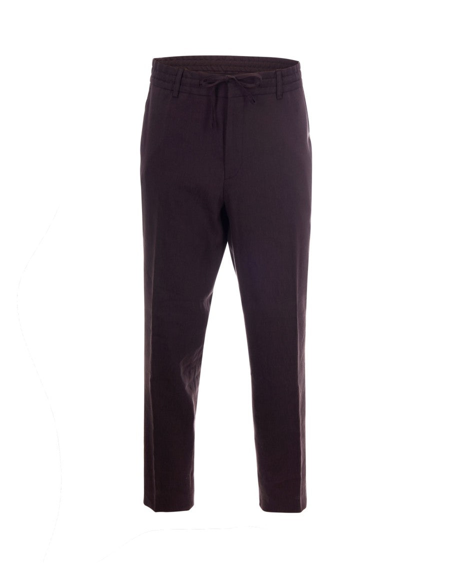 Boss Dark Brown Tapered Trousers