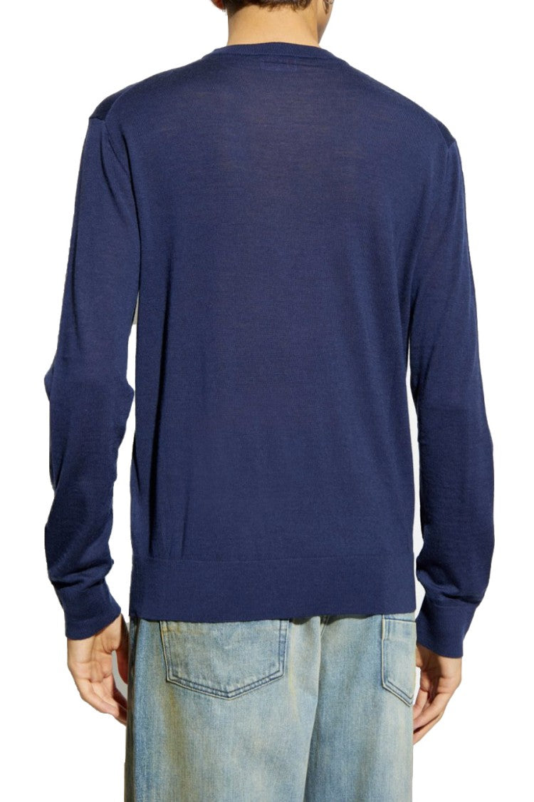 Diesel Crew Neck Knitwear With Subtle Logo Detail