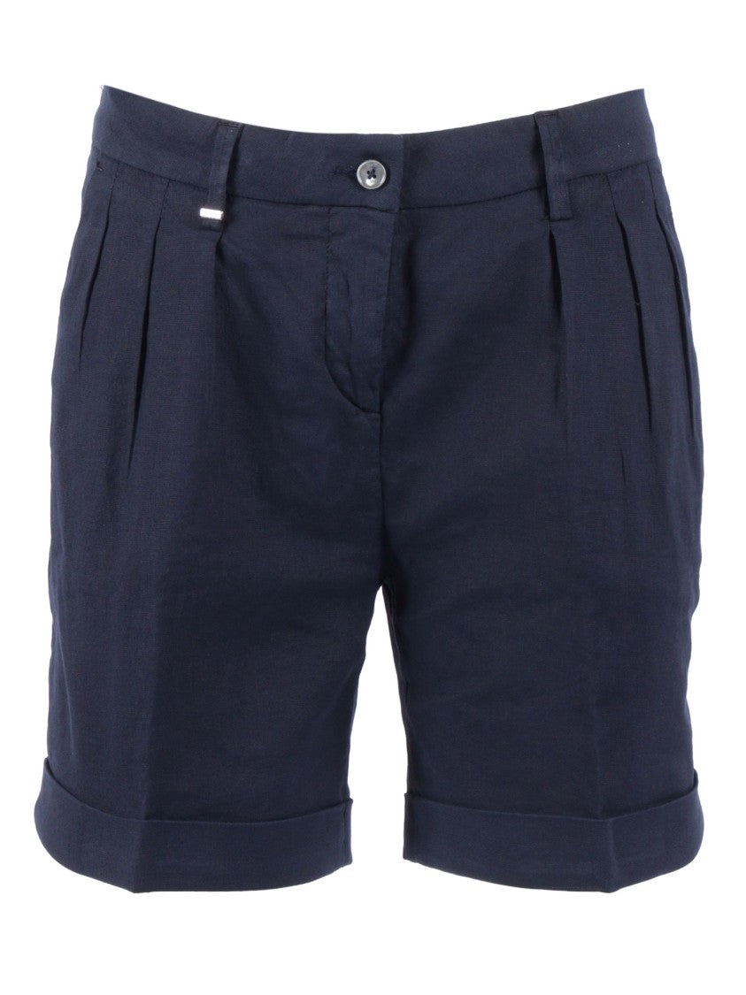 Fay Tailored 3 Pinces Cuffed Shorts